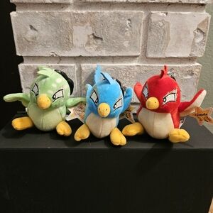 Neopets Blue, Red & Speckled Bird Pteri Plush